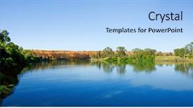  Presentation with outback australia - PPT theme enhanced with australia rural outback - gorgeous photo of the murray background and a light blue colored foreground