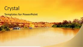  Presentation with outback australia - Presentation consisting of australia rural outback - scenic panorama of the murray background and a  colored foreground