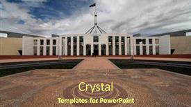  Presentation with aboriginal - PPT theme consisting of australia-s-parliament-house background and a tawny brown colored foreground