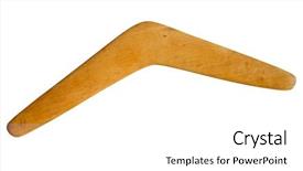  Presentation with australian - PPT layouts featuring australian boomerang isolated over white background and a  colored foreground