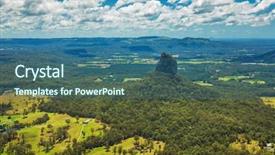  Presentation with australia - Cool new theme with australian bush - aerial view of glasshouse mountains backdrop and a ocean colored foreground