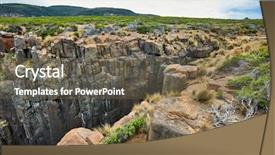  Presentation with australian bush - Beautiful PPT layouts featuring australian bush - pristine landscape on tasman peninsula backdrop and a tawny brown colored foreground