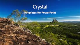  Presentation with summit - Slide deck with australian bush - summit of mount ngungun glass background and a ocean colored foreground