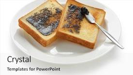  Presentation with culture - Slide deck featuring australian culture - marmite toast background and a light gray colored foreground