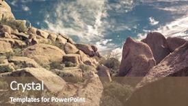  Presentation with boulder - PPT theme having australian desert - boulder epic sky background arizona background and a coral colored foreground