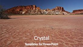  Presentation with australia - Audience pleasing PPT theme consisting of australian desert - rainbow valley nt australia backdrop and a coral colored foreground