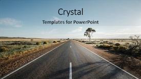  Presentation with south afrika - Audience pleasing PPT theme consisting of australian desert - road in flinders ranges backdrop and a light blue colored foreground