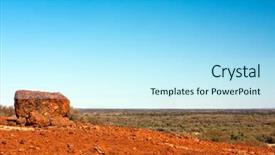  Presentation with australian - Colorful PPT layouts enhanced with australian desert outback vista backdrop and a cool aqua colored foreground