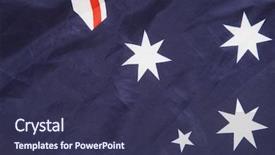  Presentation with australian - Audience pleasing slide deck consisting of australian flag 2 backdrop and a tawny brown colored foreground