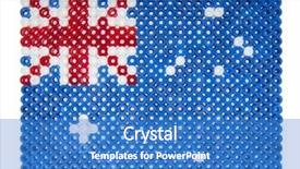  Presentation with pearls - Amazing presentation theme having australian flag made of plastic backdrop and a teal colored foreground