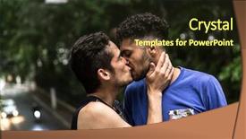  Presentation with gay - Cool new presentation theme with australian freedom - gay couple kissing backdrop and a wine colored foreground