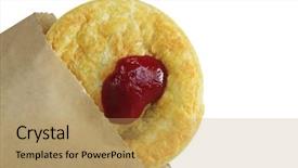  Presentation with traditional games - Slide deck featuring australian meat pie with tomato background and a coral colored foreground