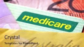  Presentation with medicare - Cool new theme with australian medicare card and money backdrop and a yellow colored foreground