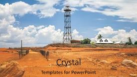  Presentation with lighthouse - Beautiful PPT layouts featuring australian outback - image of the nice lighthouse backdrop and a  colored foreground