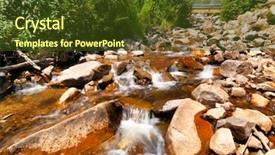  Presentation with australian outback - Presentation theme with australian outback background and a tawny brown colored foreground