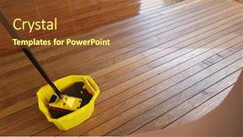  Presentation with australian - Slide set consisting of australian-spotted-gum-deck-being background and a tawny brown colored foreground