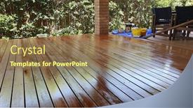  Presentation with australian - Slide deck having australian-spotted-gum-deck-being background and a violet colored foreground