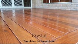  Presentation with australian - Slide set featuring australian-spotted-gum-deck-being background and a coral colored foreground