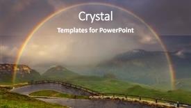  Presentation with solar tree evening landscape - Audience pleasing PPT layouts consisting of austria alps europe beauty world backdrop and a coral colored foreground