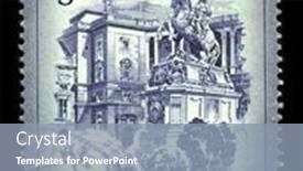  Presentation with powerful - PPT layouts featuring austria-circa-1975-a-stamp background and a mint green colored foreground