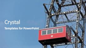  Presentation with vienna - Slides having austria vienna ferris wheel background and a teal colored foreground