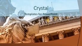  Presentation with vienna - Beautiful PPT layouts featuring austria vienna parliament backdrop and a sky blue colored foreground