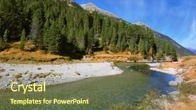  Presentation with water sun - PPT theme with beautiful gerbera isolate on white background with clipping path background and a blonde colored foreground