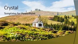  Presentation with anatomy upper limb - Slide set consisting of austrian alps near postalm upper background and a light blue colored foreground