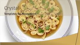  Presentation with pancake - Theme consisting of austrian-and-south-germany-sliced background and a coral colored foreground