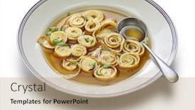  Presentation with pancake - Slides with austrian-and-south-germany-sliced background and a coral colored foreground