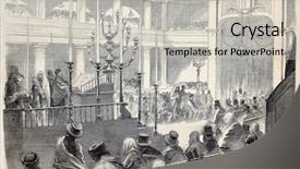  Presentation with pest - Beautiful presentation theme featuring austrian jews thanksgiving ceremony backdrop and a light gray colored foreground