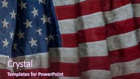  Presentation with american flag - Amazing presentation theme having authentic american national flag used backdrop and a tawny brown colored foreground