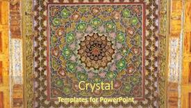  Presentation with mosque - Amazing PPT theme having authentic-beautiful-traditional-uzbek-floral backdrop and a tawny brown colored foreground