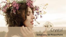  Presentation with self care - Presentation theme with authentic-people-portrait-candid-portrait background and a coral colored foreground