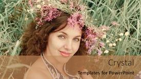  Presentation with self care - PPT layouts having authentic-people-portrait-candid-portrait background and a coral colored foreground