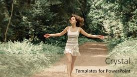  Presentation with self care - Audience pleasing PPT theme consisting of authentic-people-portrait-candid-portrait backdrop and a coral colored foreground