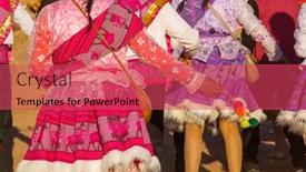  Presentation with dance - Cool new slides with authentic-peruvian-dance-in-titicaca backdrop and a red colored foreground