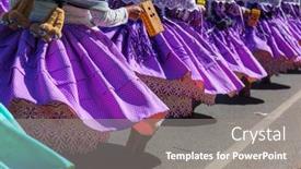  Presentation with region - Slide deck having authentic-peruvian-dance-in-titicaca background and a gray colored foreground
