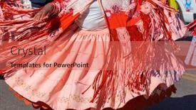  Presentation with region - Amazing PPT layouts having authentic-peruvian-dance-in-titicaca backdrop and a coral colored foreground