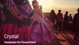  Presentation with folk dance maglalatik - PPT theme with authentic peruvian dance background and a wine colored foreground
