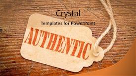  Presentation with rustic wood - Amazing PPT theme having authentic sign - red stencil text backdrop and a coral colored foreground