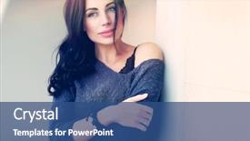  Presentation with beautiful nature in twilight - Audience pleasing slide set consisting of authentication - portrait of a beautiful young backdrop and a ocean colored foreground