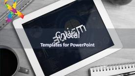  Presentation with autism awareness - PPT theme having autism awareness ribbon against medical background and a tawny brown colored foreground