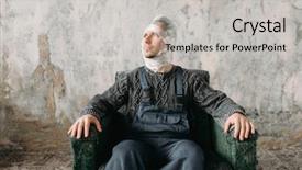  Presentation with stretch - Slide deck consisting of autistic - autist with stretch film background and a light gray colored foreground