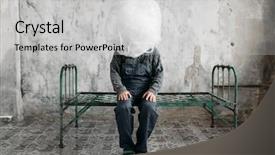  Presentation with cannabis packaging - Audience pleasing presentation design consisting of autistic - autist wraps his head backdrop and a light gray colored foreground