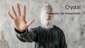  Presentation with autism - Theme having autistic pulls out his hand background and a light gray colored foreground