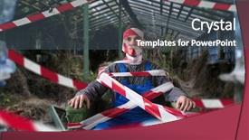  Presentation with crime scene tape - Audience pleasing theme consisting of autistic wrapped in crime-scene backdrop and a ocean colored foreground