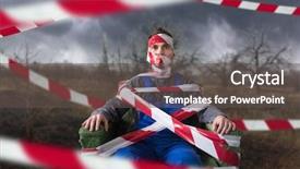  Presentation with autistic - Amazing presentation theme having autistic wrapped in crime-scene backdrop and a dark gray colored foreground