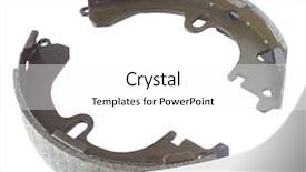  Presentation with brake - Audience pleasing PPT theme consisting of auto brakes - pair of expanding internal brake backdrop and a white colored foreground
