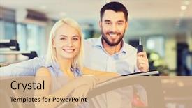  Presentation with car buying - PPT layouts with auto business car sale consumerism background and a lemonade colored foreground